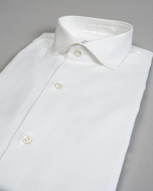 Side view of GTO White Oxford Shirt