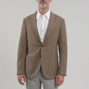 Vintage Houndstooth Cashmere blend Zero Jacket
