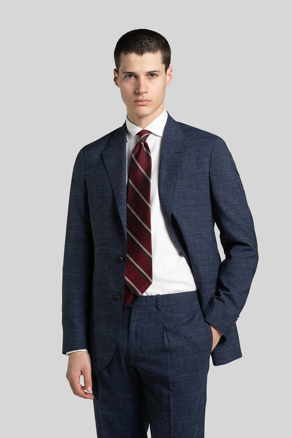 Intrepid Blue Navy Mohair Suit - Eduardo De Simone - Eduardo de Simone