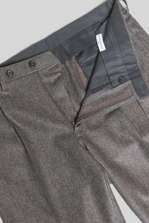 Details of Panther Brown Flannel Trousers