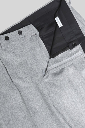 Details of Panther Light Grey Flannel Trousers