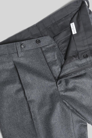 Details of Panther Mid Grey Flannel Trousers