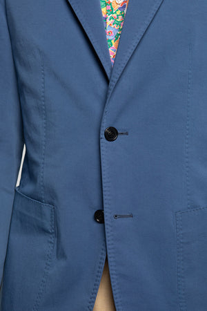 Zero Blue Marine Cotton Jacket